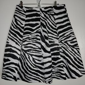 Express zebra print skirt